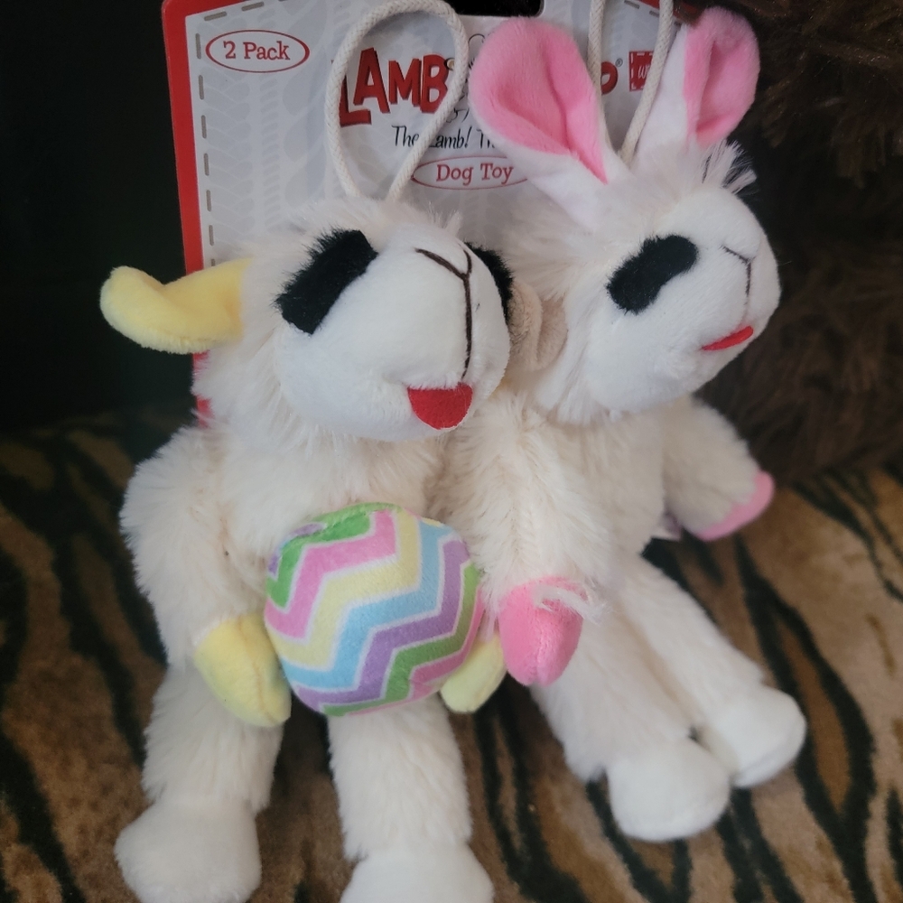 Lamb Chop Dog Plush Dog Toy Set - Easter Bunny Xsmall Ea.